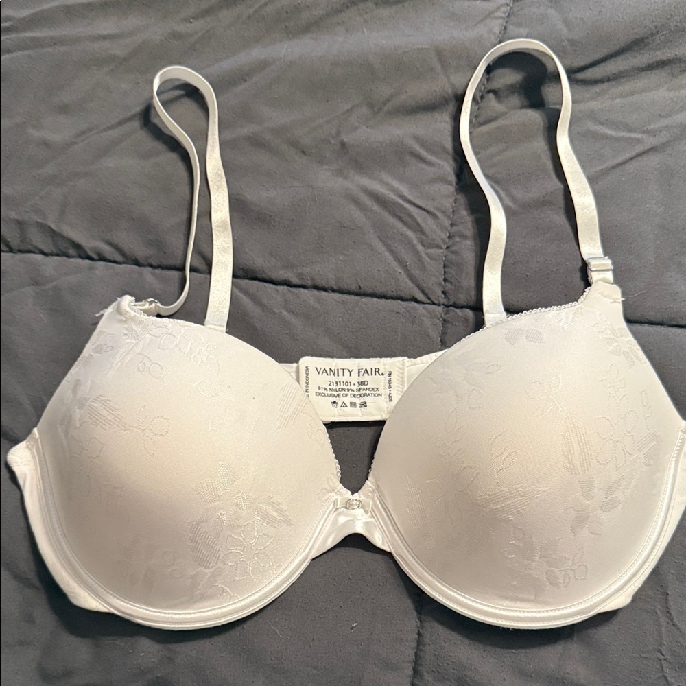 Vanity Fair Floral White Bra